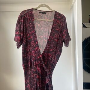 All Saints wrap/tie dress